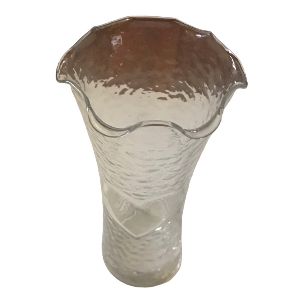 Vintage Clear Glass Vase